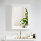 Elfor Bathroom Wall Hanging Cabinet Mirror Organizer Storage Decor